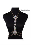 Multi Crystal Bikini Body Chain - Cynt's Fashions Boutique
