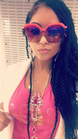 Color Block Sunglasses Pink - Cynt's Fashions Boutique