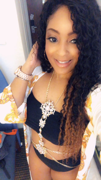 Multi Crystal Bikini Body Chain - Cynt's Fashions Boutique