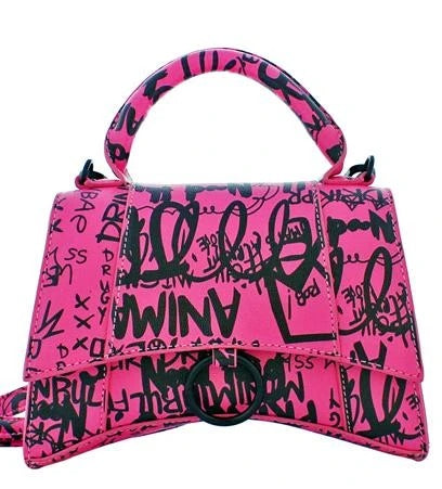 Pink Graffiti Bags - Cynt's Fashions Boutique