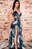 Floral Maxi With Split - Cynt's Fashions Boutique