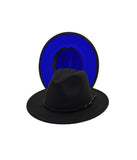 Black Blue Bottom Fedora - Cynt's Fashions Boutique 