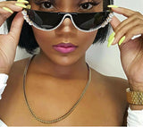 Bedazzled Cat Eye Sunglasses - Cynt's Fashions Boutique 